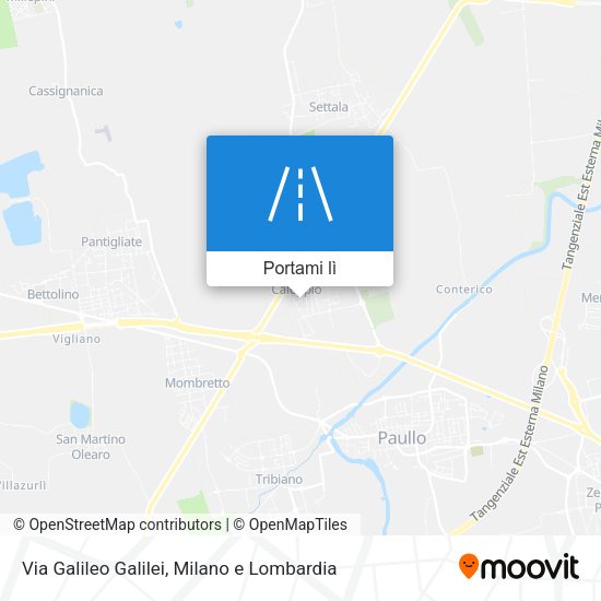 Mappa Via Galileo Galilei