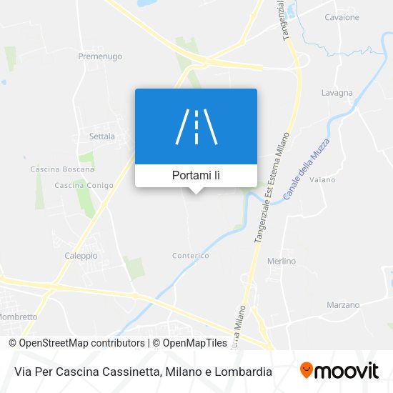 Mappa Via Per Cascina Cassinetta