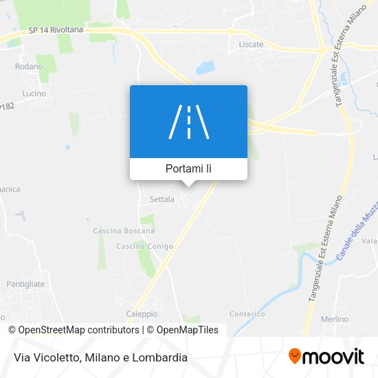 Mappa Via Vicoletto