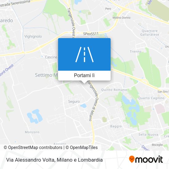 Mappa Via Alessandro Volta