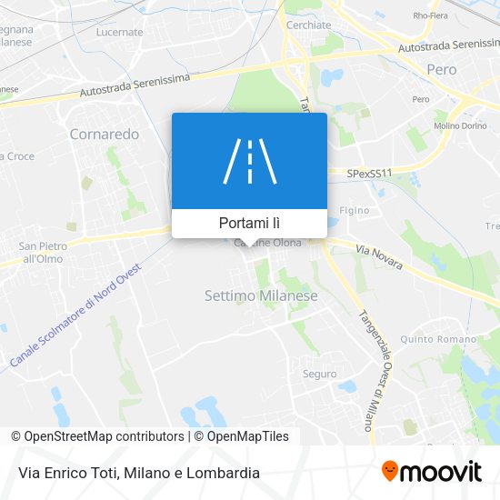 Mappa Via Enrico Toti