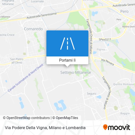 Mappa Via Podere Della Vigna