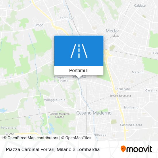 Mappa Piazza Cardinal Ferrari