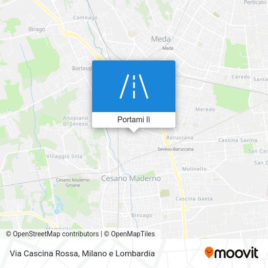 Mappa Via Cascina Rossa