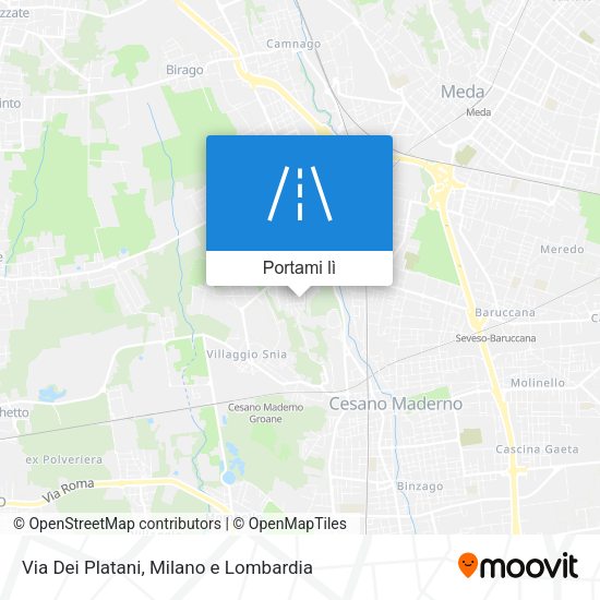 Mappa Via Dei Platani