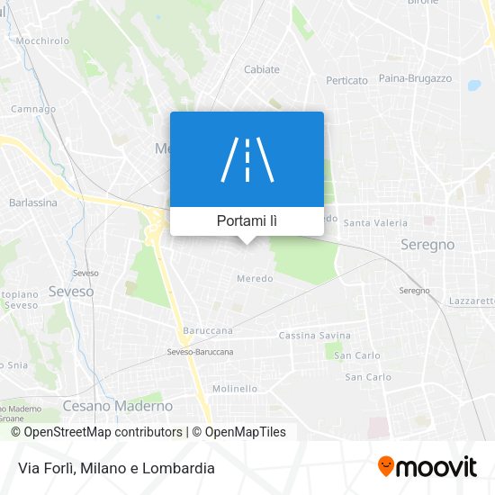 Mappa Via Forlì