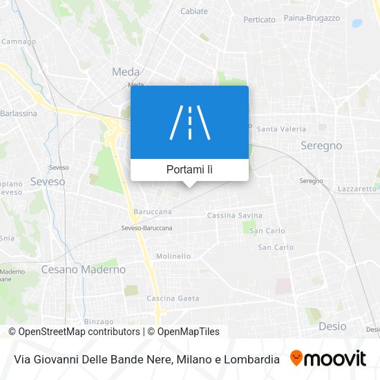 Mappa Via Giovanni Delle Bande Nere