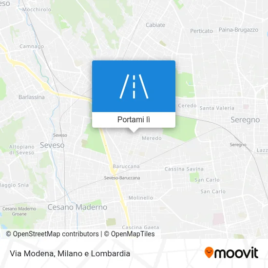 Mappa Via Modena