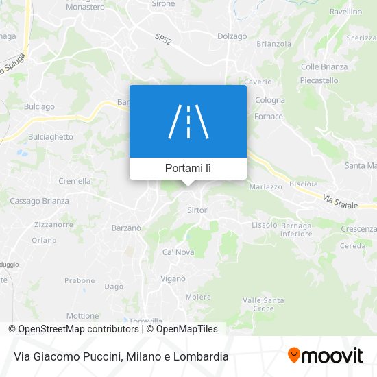 Mappa Via Giacomo Puccini