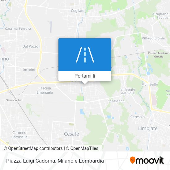 Mappa Piazza Luigi Cadorna