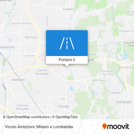 Mappa Vicolo Amizzoni