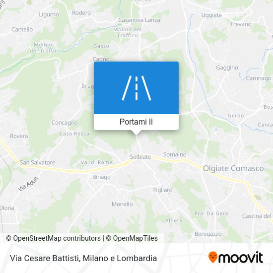 Mappa Via Cesare Battisti