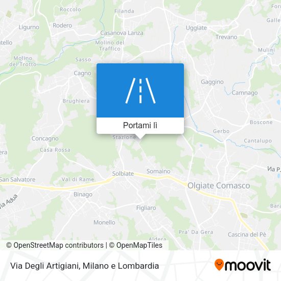 Mappa Via Degli Artigiani