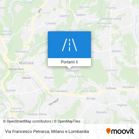 Mappa Via Francesco Petrarca