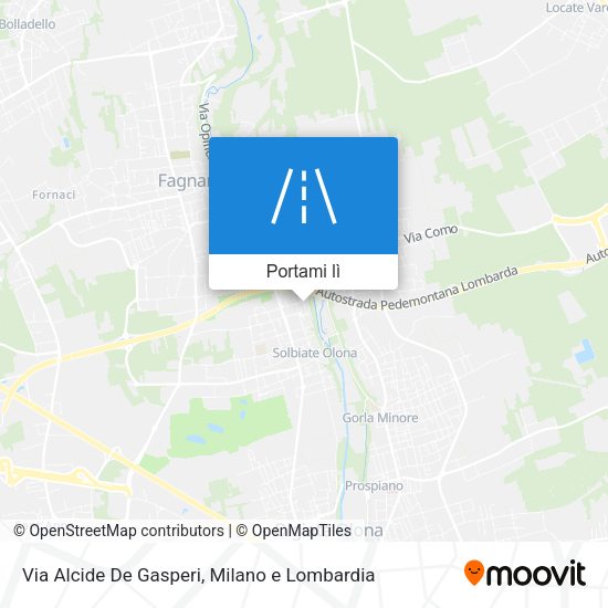 Mappa Via Alcide De Gasperi