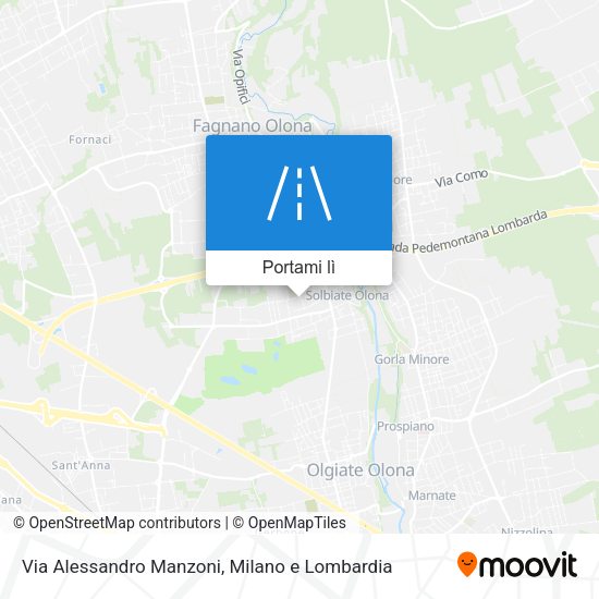 Mappa Via Alessandro Manzoni