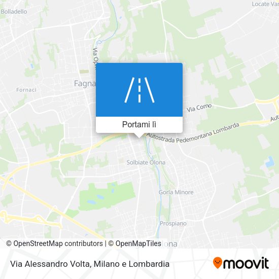 Mappa Via Alessandro Volta