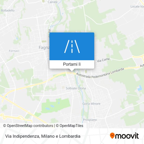 Mappa Via Indipendenza