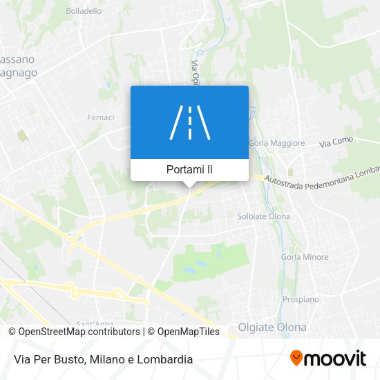 Mappa Via Per Busto