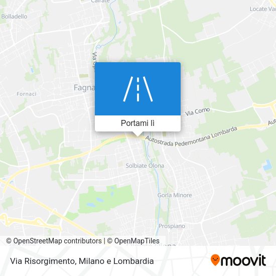 Mappa Via Risorgimento