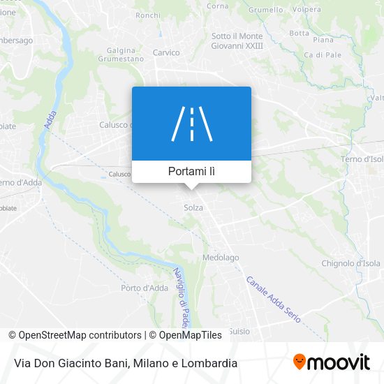 Mappa Via Don Giacinto Bani