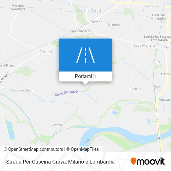 Mappa Strada Per Cascina Grava