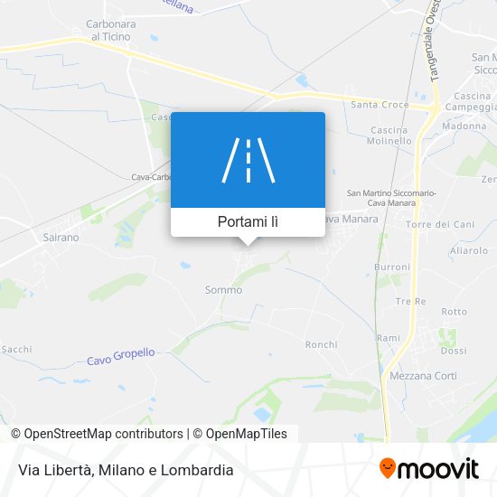 Mappa Via Libertà