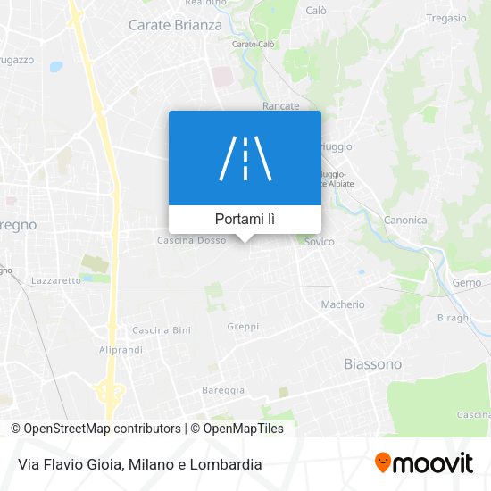 Mappa Via Flavio Gioia