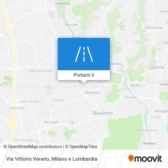 Mappa Via Vittorio Veneto