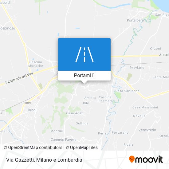 Mappa Via Gazzetti