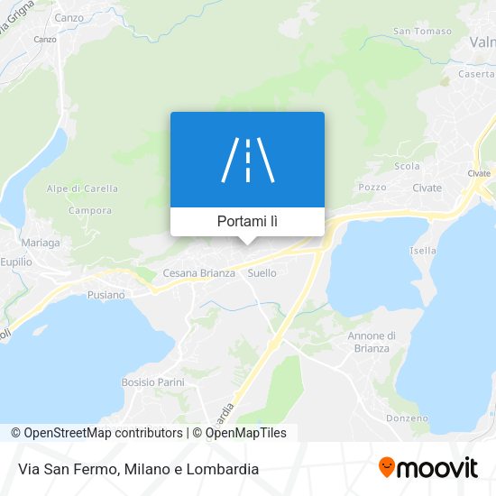 Mappa Via San Fermo