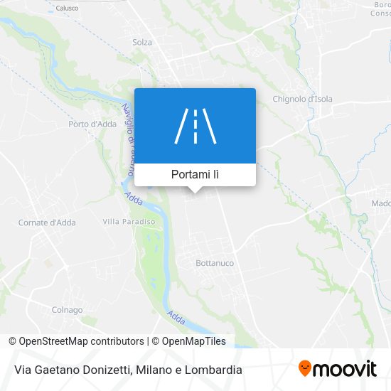 Mappa Via Gaetano Donizetti