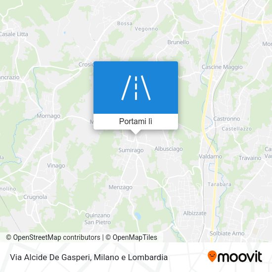 Mappa Via Alcide De Gasperi