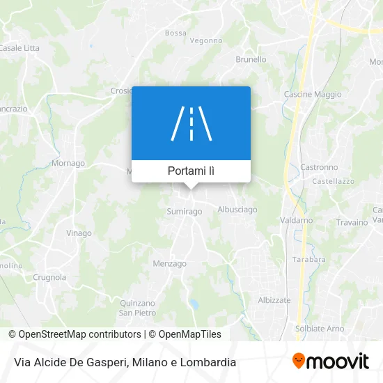 Mappa Via Alcide De Gasperi