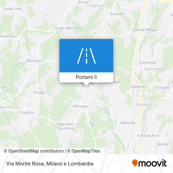 Mappa Via Monte Rosa