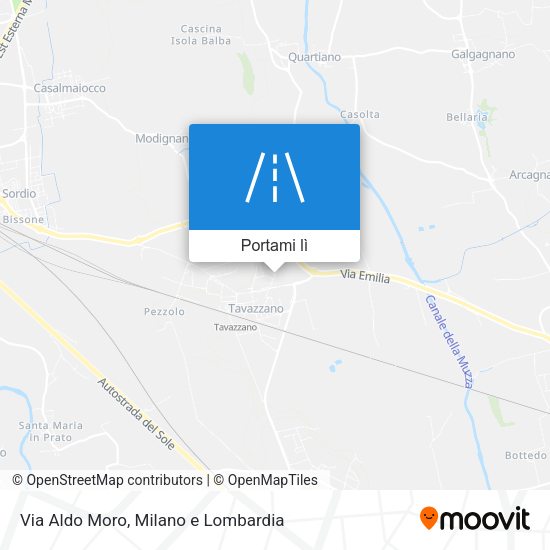 Mappa Via Aldo Moro
