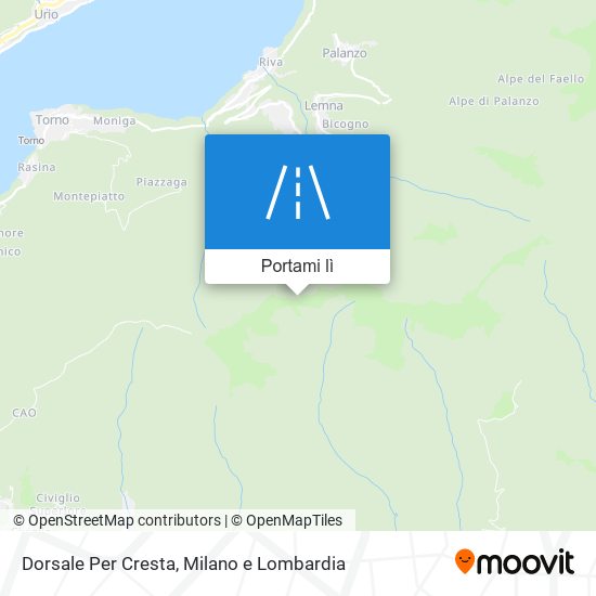 Mappa Dorsale Per Cresta
