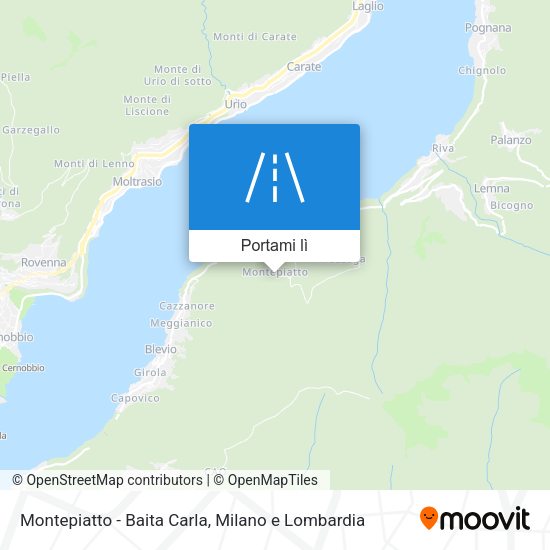 Mappa Montepiatto - Baita Carla