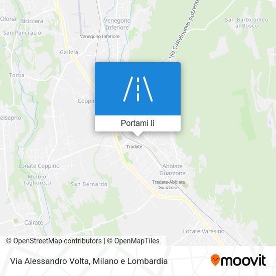 Mappa Via Alessandro Volta