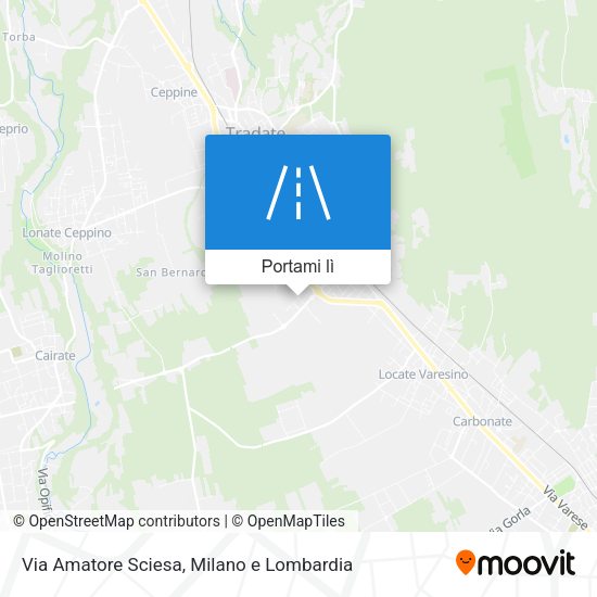 Mappa Via Amatore Sciesa