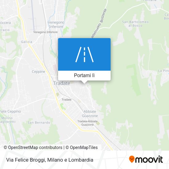 Mappa Via Felice Broggi