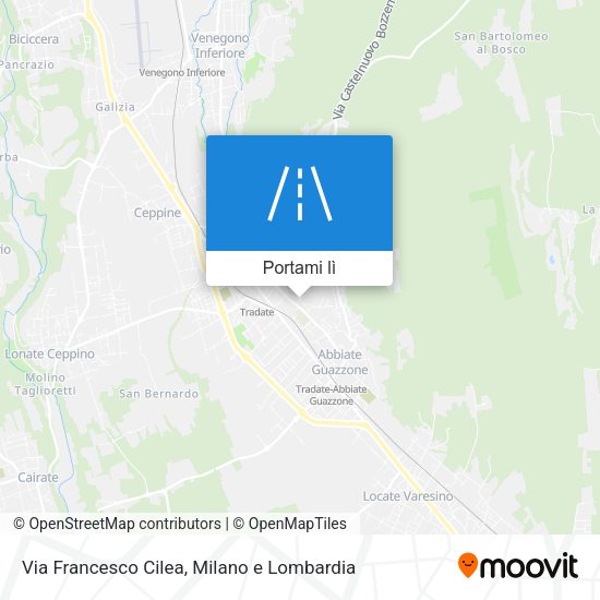 Mappa Via Francesco Cilea