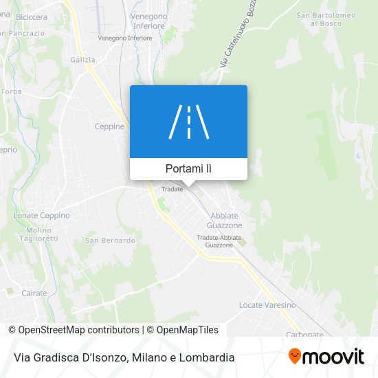 Mappa Via Gradisca D'Isonzo
