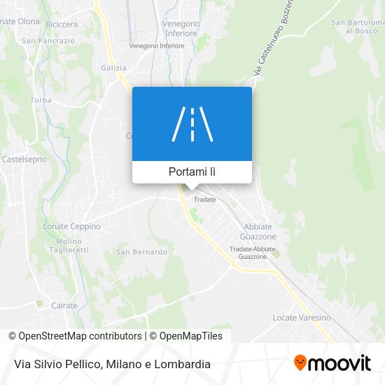 Mappa Via Silvio Pellico
