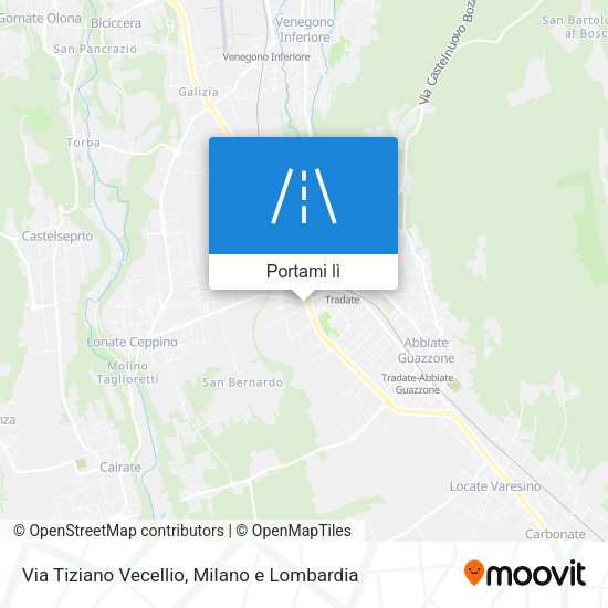 Mappa Via Tiziano Vecellio