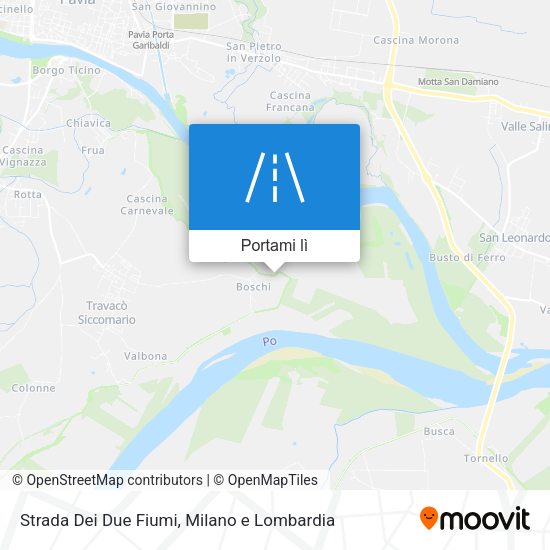 Mappa Strada Dei Due Fiumi