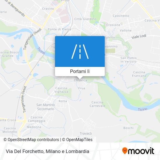 Mappa Via Del Forchetto