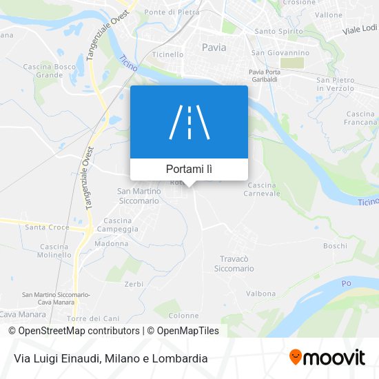 Mappa Via Luigi Einaudi