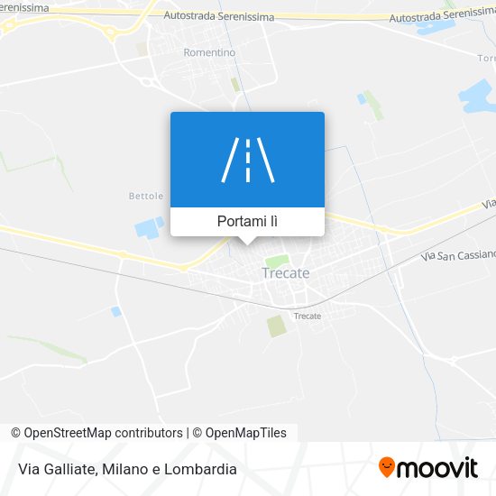 Mappa Via Galliate