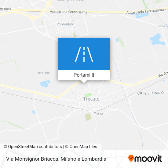Mappa Via Monsignor Briacca